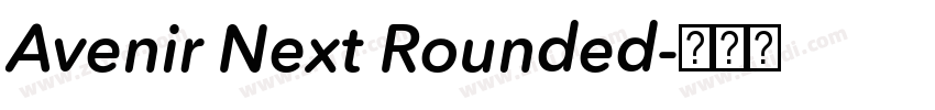 Avenir Next Rounded字体转换